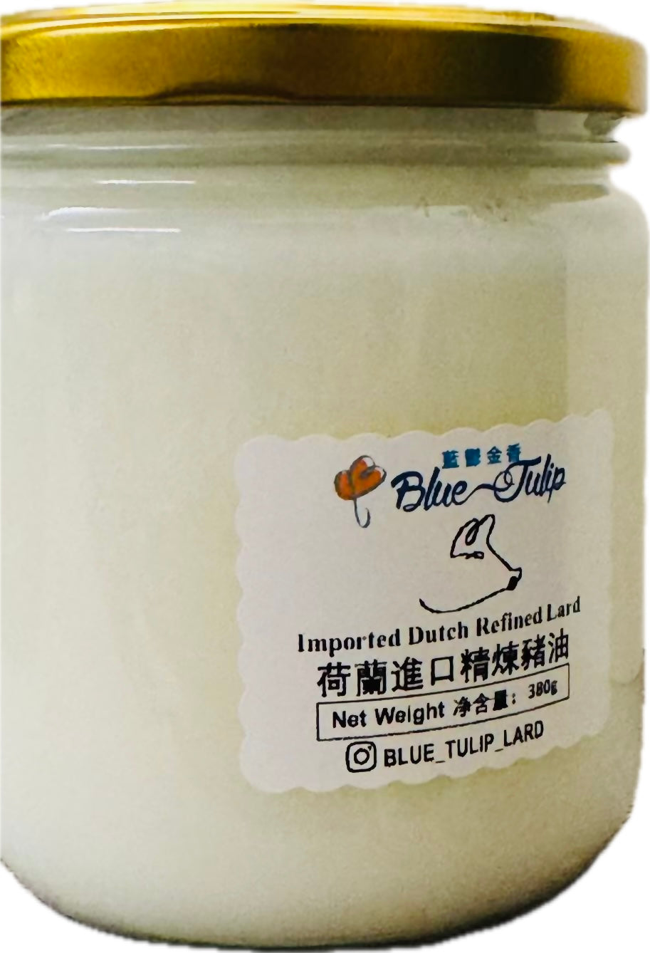 藍鬱金香荷蘭進口精煉豬油-380克